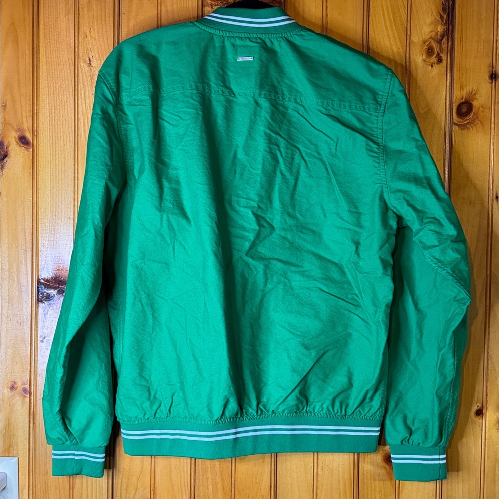 Denim & Flower Green Bomber Jacket - Picture 5 of 6